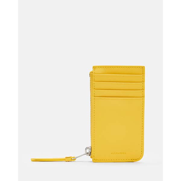 Allsaints Australia Womens Marlborough Leather Wallet Yellow AU08-873